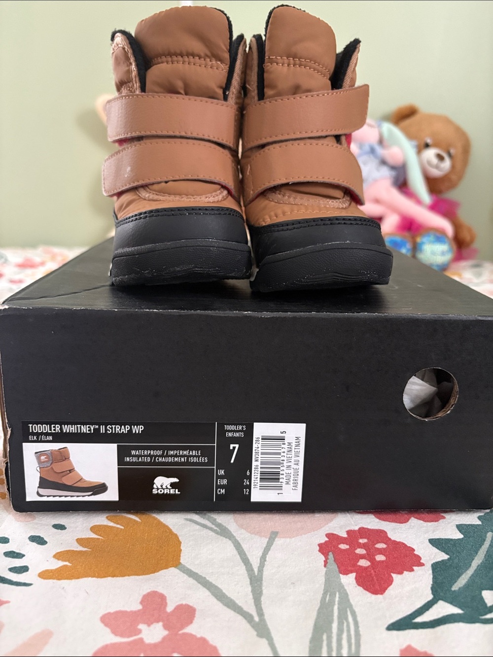 Sorel Toddler Whitney II Strap Waterproof Boot - Brown & Black